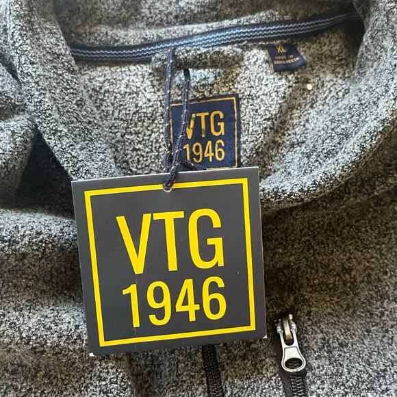 NWT! VTG1946 Men's Gray 1/4 Zip Sweater Size XL - Picture 3 of 11